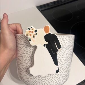 Bride and Groom Ceramic Happy Everything Bowl
